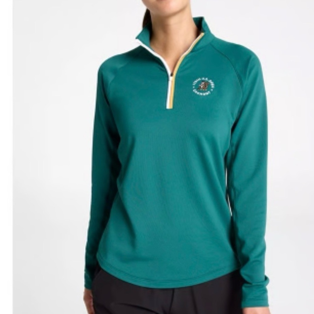 125th. U.S. Open Oakmont Walter Hagen Pullover Polo Green Medium MSRP $80 Golf M